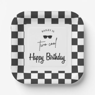 Too Cool 2nd Birthday  Paper Plate