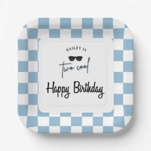 Too Cool 2nd Birthday  Paper Plate