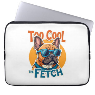 Too Cool for Fetch French Bulldog Vintage Sunglass Laptop Sleeve