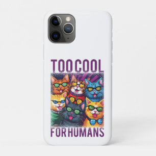 Too Cool For Humans funny quote Case-Mate iPhone Case