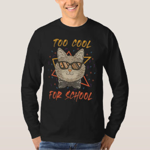 Too Cool For School Good Mood Outfit With A Cat De T-Shirt