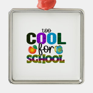Too Cool For School Metal Tree Decoration