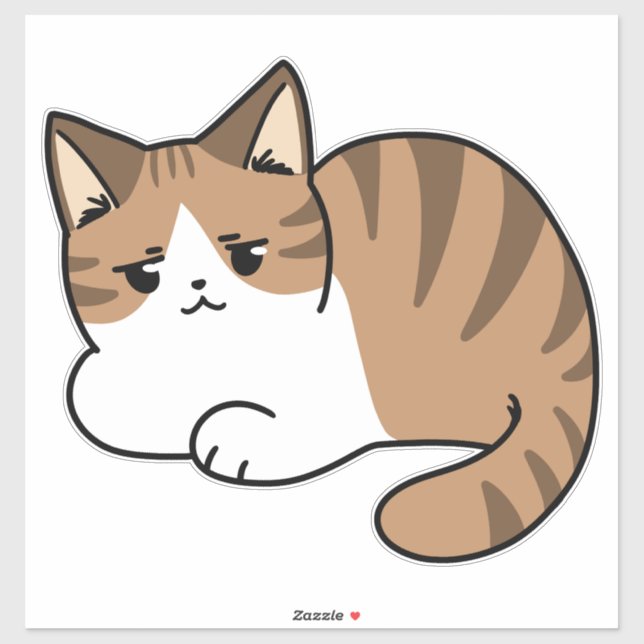 Too Cool to Care, Too Lazy to Move – Relaxing Cat  (Sheet)