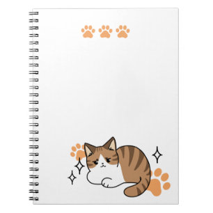 Too Cool to Care, Too Lazy to Move – Relaxing Cat Notebook