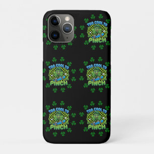 Too Cool to Pinch Skateboard Shamrock St. Patricks Case-Mate iPhone Case