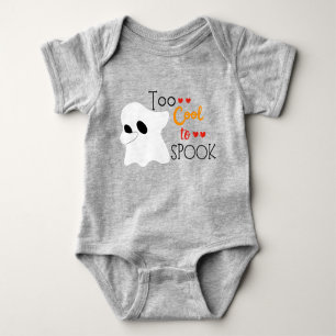 Too Cool To Spook   Halloween Baby Bodysuit