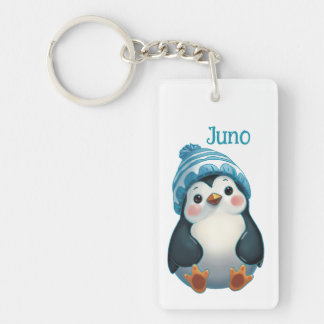 Too Cool to Waddle Key Ring