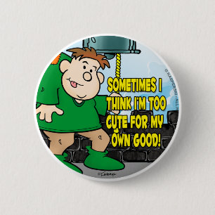 Too Cute 6 Cm Round Badge