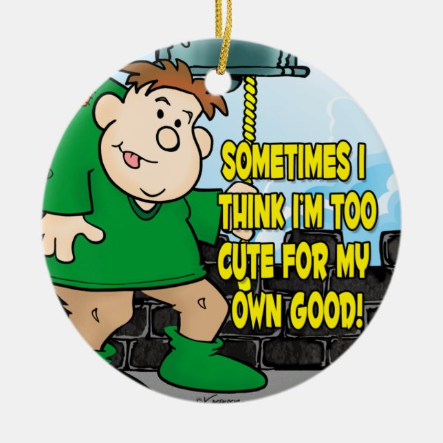 Too Cute Ceramic Tree Decoration (Front)