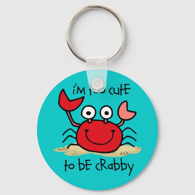 Too Cute Crab Key Ring (Front)