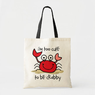 Too Cute Crab Tote Bag