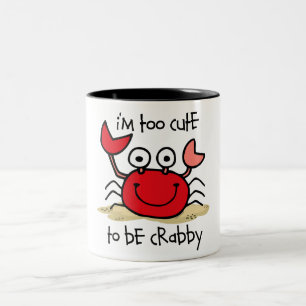 Too Cute Crab Two-Tone Coffee Mug