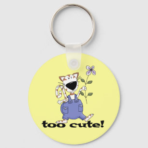 Too Cute Kitty Cat Tshirts and Gifts Key Ring