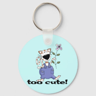 Too Cute Kitty Cat Tshirts and Gifts Key Ring