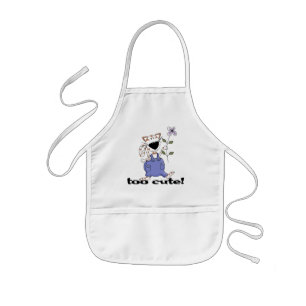 Too Cute Kitty Cat Tshirts and Gifts Kids Apron