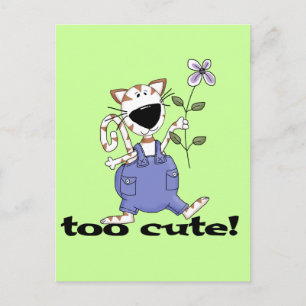 Too Cute Kitty Cat Tshirts and Gifts Postcard
