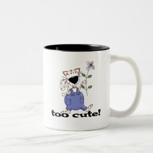 Too Cute Kitty Cat Tshirts and Gifts Two-Tone Coffee Mug