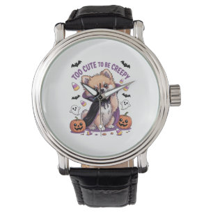 Too Cute to be Creepy Halloween Tee PNG Watch
