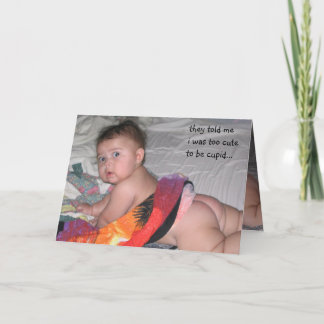  too cute to be cupid holiday card