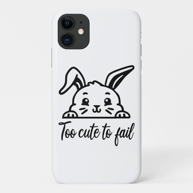 Too cute to fail Case-Mate iPhone case (Back)
