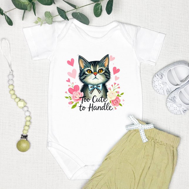 "Too Cute to Handle" Adorable Baby Bodysuit (Creator Uploaded)