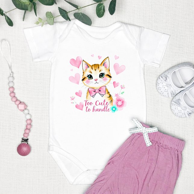 "Too Cute to Handle" Adorable Baby Bodysuit (Creator Uploaded)