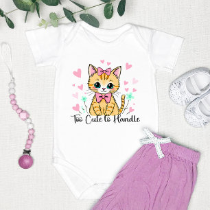 "Too Cute to Handle" Adorable Baby Bodysuit