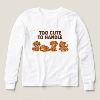 Too Cute to Handle – Adorable Puppy Cartoon Design