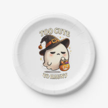 Too Cute To Haunt Ghost Witch Halloween Art