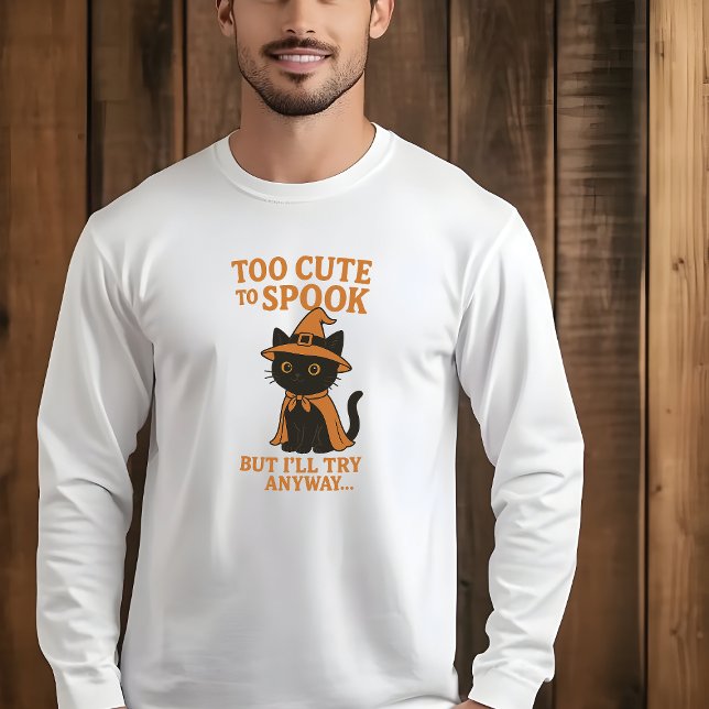 Too cute to spook but i’ll try anyway T-Shirt (Creator Uploaded)