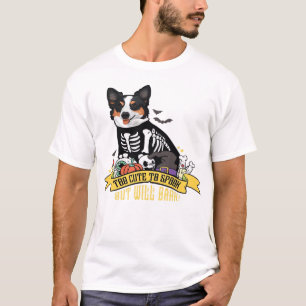 Too Cute to Spook But Will Bark Adorable Halloween T-Shirt