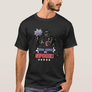 Too cute to spook Cat Football T-Shirt