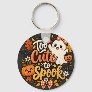 Too Cute To Spook Cute Ghost Keychain