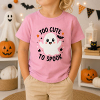 Too Cute to Spook Cute Ghost Kids Halloween