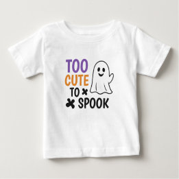 Too Cute To Spook – Cute Halloween Baby T-Shirt