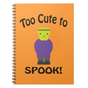 Too Cute To Spook - Frankenstein Notebook