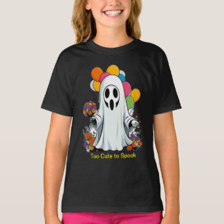 Too Cute to Spook Ghost T-Shirt Design