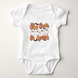 Too Cute to Spook Ghosts Baby Bodysuit