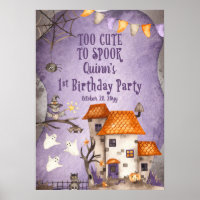 Too Cute to Spook Halloween 1st Birthday Party