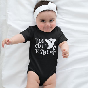 Too Cute to Spook Halloween Baby Bodysuit