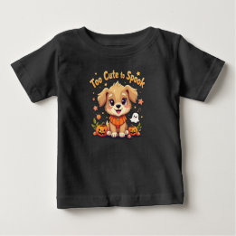 Too Cute To Spook Halloween Baby T-Shirt