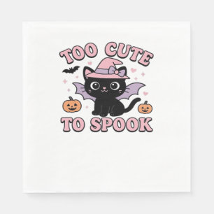 Too Cute to Spook – Halloween Cat Edition Classic  Napkin