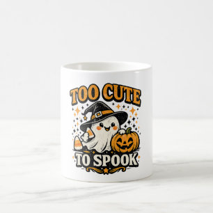 Too Cute To Spook Halloween Ghost Coffee Mug