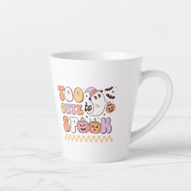 Too Cute to Spook Halloween Latte Mug (Right)