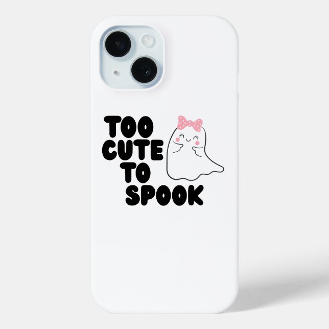 Too Cute To Spook Halloween Phone Case (Back)