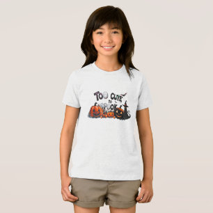 Too Cute To Spook-Halloween Tri-Blend Shirt