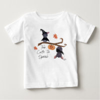 Too Cute to Spook Halloween Watercolor Bats Baby