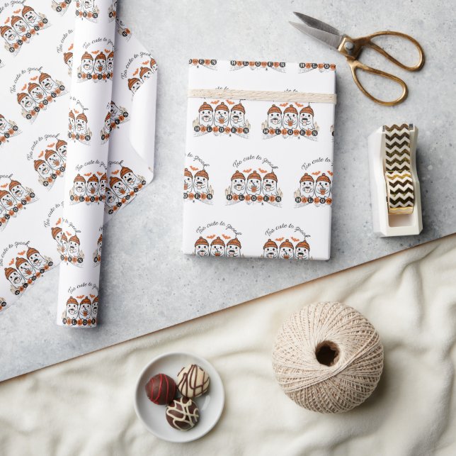 Too Cute to Spook Halloween Wrapping Paper (Crafts)