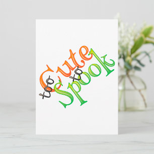 Too Cute To Spook Invitations