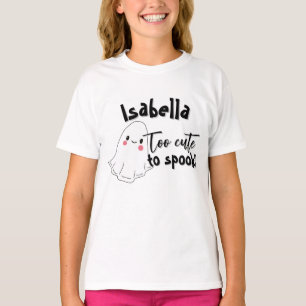 Too Cute to Spook Kid's Halloween Ghost T-shirt